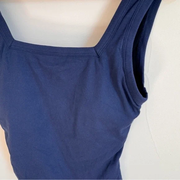 OGL Navy Blue Square Open Back Brami Tank Top Womens Size S - Picture 6 of 16